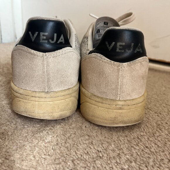 Veja V-10 Flannel Snow Black Size 39 US 8 - Picture 4 of 6